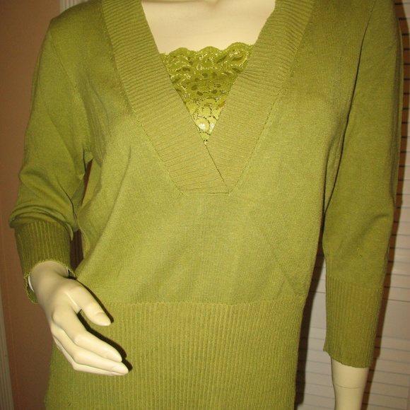 New Vintage Y2K 90s Hillard & Hanson Sweater Top Cottagecore Preppy Classic Chic - Picture 3 of 8